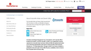 Evansville Water and Sewer Utility - HomeServe USA