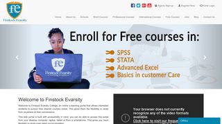 FINSTOCK EVARSITY COLLEGE - E-LEARNING EXCELLENCE