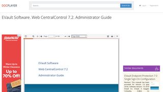 EVault Software. Web CentralControl 7.2. Administrator Guide - PDF