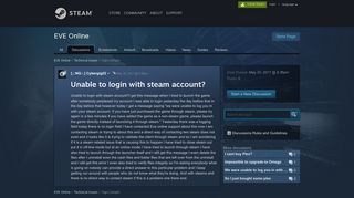 Unable to login with steam account? :: EVE Online Technical Issues
