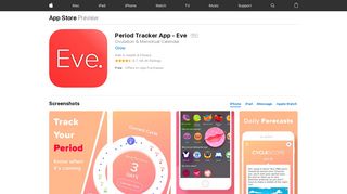 Period Tracker App - Eve on the App Store - iTunes - Apple