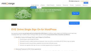 EVE Online Single Sign On ( SSO ) for WordPress - miniOrange