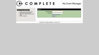 Complete weddings + events » My Event Manager