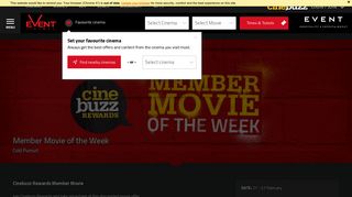Member Movie of the Week - Event Cinemas