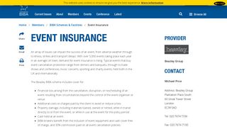 Event Insurance - British Insurance Brokers' Association