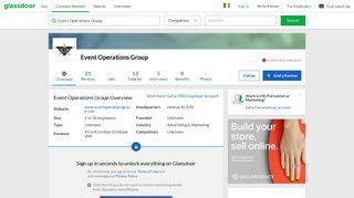 Working at Event Operations Group | Glassdoor.ie