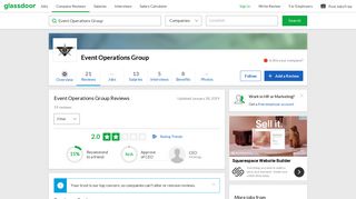 Event Operations Group Reviews | Glassdoor