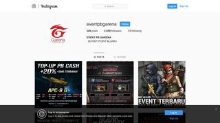 EVENT PB GARENA (@eventpbgarena) • Instagram photos and videos