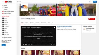 Event Rental Systems - YouTube