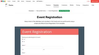 Event registration template - Zoho Forms