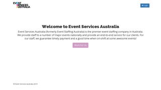 ESA : Event Services Australia - Event Staffing Australia