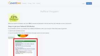 Refferal Program - Eventbee - Your Online Registration, Event ...