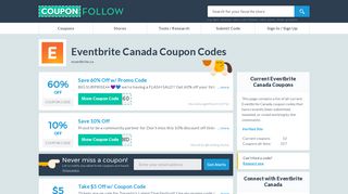Eventbrite Canada Promo Codes, Best Coupons for February