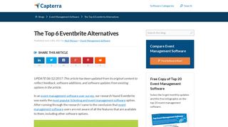 The Top 6 Eventbrite Alternatives - Capterra Blog