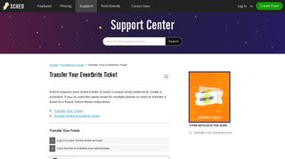 Transfer Your Eventbrite Ticket – Sched Support