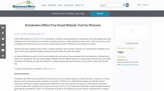Eventective Offers Free Event Website Tool for Planners | Business Wire
