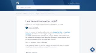 How to create a scanner login? | Eventix Help Center