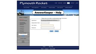 Plymouth Rocket Help - EventKeeper