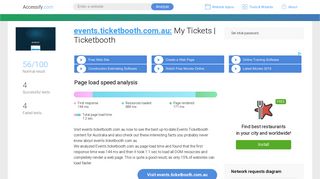Access events.ticketbooth.com.au. My Tickets | Ticketbooth