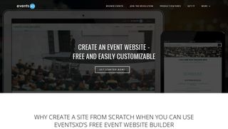 Create an event website - FREE and easily customizable - Mobile ...