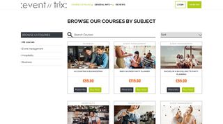 Course Catalog | Eventtrix