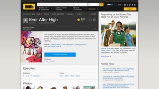 Ever After High (TV Series 2013–2016) - IMDb