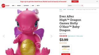 Ever After High™ Dragon Games Holly O'Hair™ Baby Dragon ...