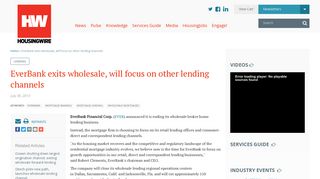 EverBank exits wholesale, will focus on other lending channels | 2013 ...