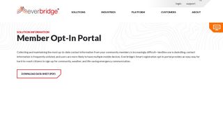 Member Opt-In Portal - Everbridge