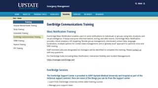 EverBridge Communications Training - Upstate Medical University