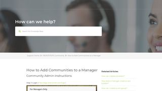 How to Add Communities to a Manager - frontsteps