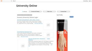 University Online: Everest University Online Login