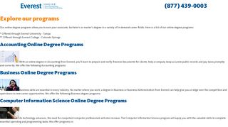 Online Degree Programs - Everest Online - Everest University Online