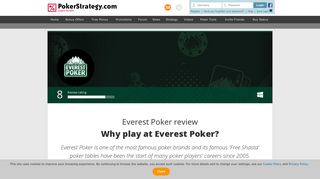 Everest Poker review and bonus offers - PokerStrategy.com