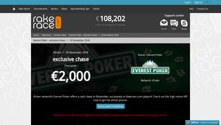 Everest Poker - exclusive chase - 1 - 30 November 2018 - RakeRace ...