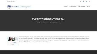 Everest Student Portal - Corinthian Loan Forgiveness