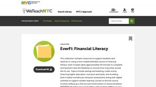 EverFi: Financial Literacy | WeTeachNYC
