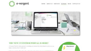 Customer portal for online billing and payments with e-vergent