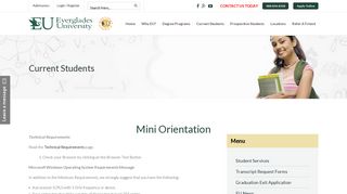 Mini Orientation Online for New Students - Everglades University