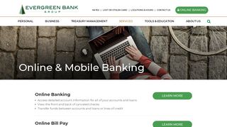 Online & Mobile Banking | Evergreen Bank Group | Oak Brook, IL ...