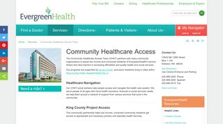 Access to Health Care | Kirkland, WA | EvergreenHealth