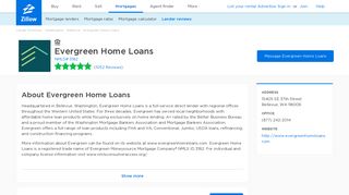 Evergreen Home Loans Ratings and Reviews | Zillow