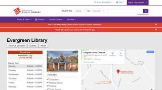 Evergreen Library | Jefferson County Public Library