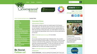 Volunteer Roles | Evergreen Care Trust