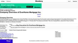 EverHome Mortgage Inc.: Private Company Information - Bloomberg