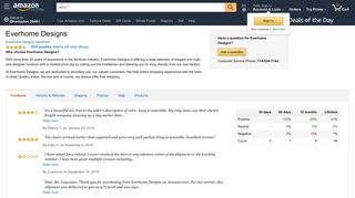 Amazon.com Seller Profile: Everhome Designs