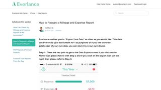How to Request a Mileage and Expense Report - Everlance Help Center