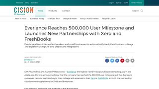Everlance Reaches 500,000 User Milestone and Launches New ...