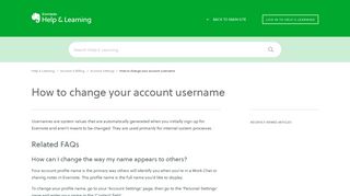How to change your account username – Evernote Help & Learning