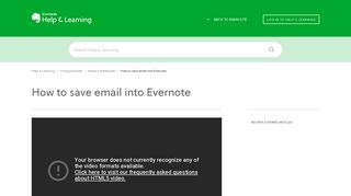 How to save email into Evernote – Evernote Help & Learning